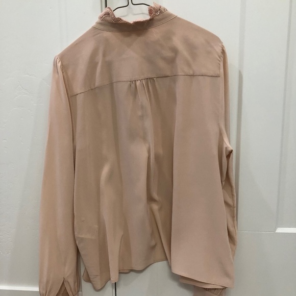 Sezane Chlo Shirt Powder Pink - Size 12 - Picture 3 of 3